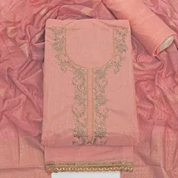 MANJUFABB Embellished Unstitched Dress Material-picture-40