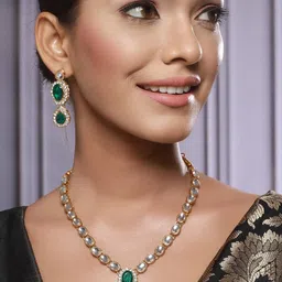 Anouk Alloy Gold-Plated Jewellery Set image 5