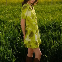 AFRIYA Printed Shawl Collar Blazer With Skirt Co-Ords image 3