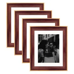 Art Street Brown & Beige Wood Wall Photo Frames (Pack of 4)-picture-37