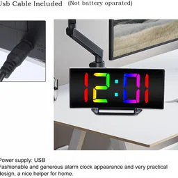 nxz Digital Black Clock image 3