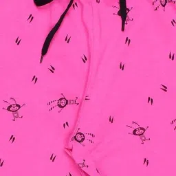 Fasha Girls Pack Of 2 Printed Cotton Slim-Fit Ankle-Length Pyjamas image 3