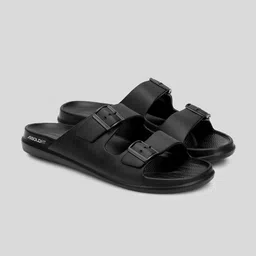 BOLDFIT Men Black Walking Sliders Flip Flops-picture-27