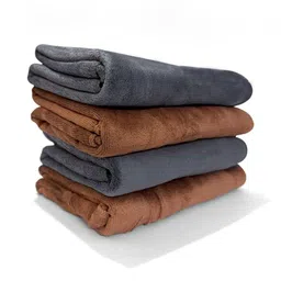 U & U Unique Utilities 4Pc Grey & Brown 400-GSM Anti-Bacterial Fade-Resistant Hand Towels-picture-14