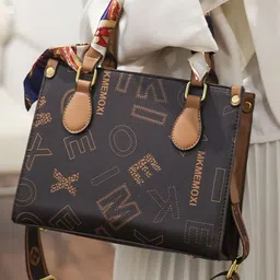 KPOP Women Solid Structured Handheld Bag image 4