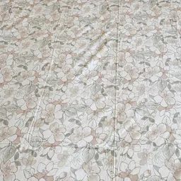 Threadwear White Floral 400 TC Bedsheet with 2 Pillow Covers image 3