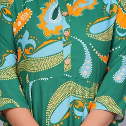 OKD Empires Women Printed Sequinned Kurta image 2