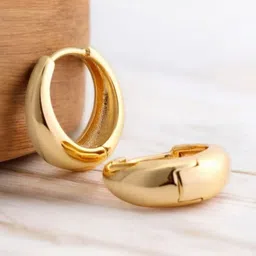 SHREE KRISHNA SHOPPING Unisex Gold-Plated Brass Earrings-picture-19