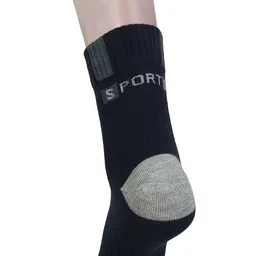 JUMP USA Men Pack Of 3 Colourblocked Above Ankle-Length Socks image 4