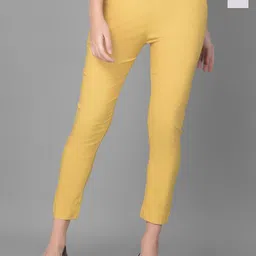 Comfort Lady Women Pack Of 2 Solid Regular Fit Mid-Rise Cotton Trouser-picture-24