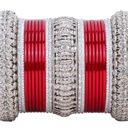 leshya Set Of 46 Stone-Studded Brass Bangles image 2