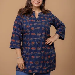 THE INDIAN ETHNIC CO Floral Print Cotton Top image 5