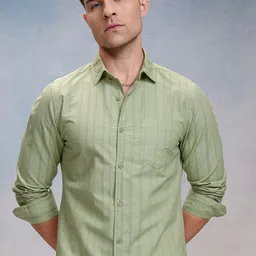 LOCOMOTIVE Men Striped Casual Shirt-image-81