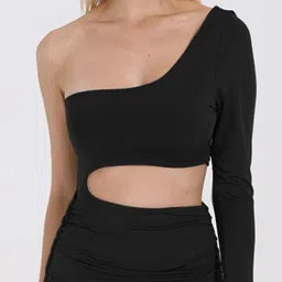 StyleCast One Shoulder Bodycon Mini Dress image 3