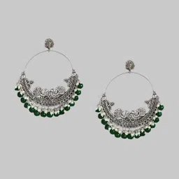 KRENOZ Peacock Shaped Chandbalis Earrings-picture-11