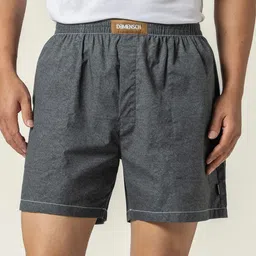 DAMENSCH Premium Pure Cotton Relaxed-Fit Ultra Light Jean-Z Boxer BS1011-FRGBLK-picture-17