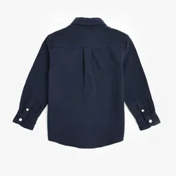 Tommy Hilfiger Boys Solid Button-Down Collar Pure Cotton Casual Shirt image 4