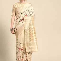 DIVASTRI Woven Design Embroidered Silk Cotton Banarasi Saree-picture-22