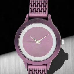 SZN Women Dial & Stainless Steel Straps Analogue Watch Laxi purpleSZZN-image-85