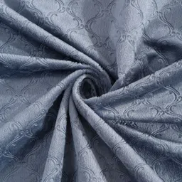 Myntra Elegant Homes Grey 2 Pieces Velvet Solid Window image 3