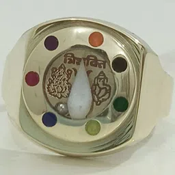 R G MART Unisex Gold-Plated Brass Finger Ring-picture-32