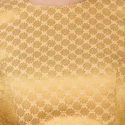 Studio Shringaar Woven Design Brocade Round Neck Saree Blouse image 3