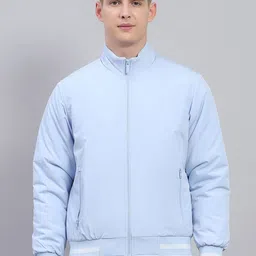 Monte Carlo Men Mock Collar Solid Casual Sporty Jacket-image-69