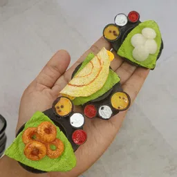 konstkrafts South Indian Food Miniature Magnet Combo - Dosa, Idli & Vada (Set of 3) Fridge Magnet Pack of 3-picture-15