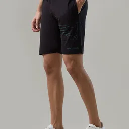 Park Avenue Men Typography Printed Regular Fit Mid-Rise Shorts image 2