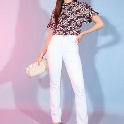 DressBerry Print Flared Sleeve Top image 4