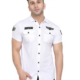 Blisstone Spread Collar Short Sleeves Cotton Shirt-picture-42