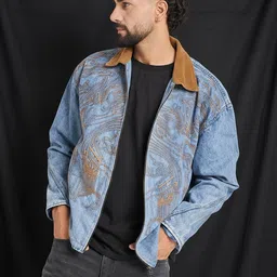 FUGAZEE Men Denim Jacket with Embroidered-picture-29