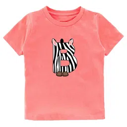 KAVEE Kids Typography Printed Pure Cotton Bio Washed T-shirt-image-96