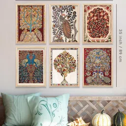 WALLLANE Brown Abstract Wall Paintings image 2