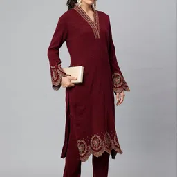 Moda Rapido Embroidered Top With Trousers Co-Ords image 5