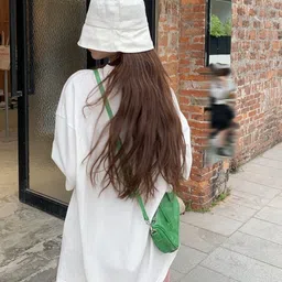 KPOP Women Graphic Printed Round Neck Oversized T-shirt image 5