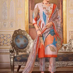 KALINI Women Floral Printed Kurta with Trousers & Dupatta-picture-26