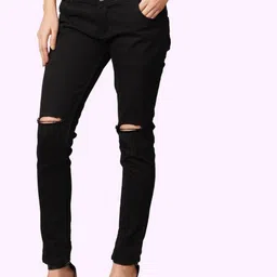 LINARIA Women Classic High-Rise Slim Fit Slash Knee Jeans-picture-33