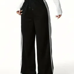 dockstreet Women Solid White Track Pants image 1