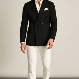 silver magnate Men Solid Double Breasted Casual, Festive & Wedding, Formal Blazer-picture-10