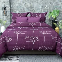 Microfiber King Fitted (Elastic) 350 TC 3D Printed Bedsheet-image-34