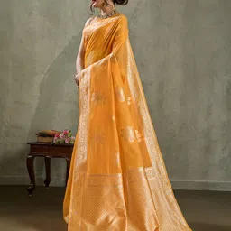 sohini nx Woven Banarasi Pure Cotton Saree image 3