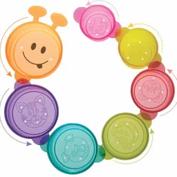 toymate Caterpillar Stacking Cups Bath Toy | Stack, Float & Learn Fun | 12M+ image 2