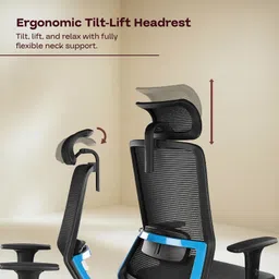 bezome Oasis – Power in Every Curve | Premium High-Back Ergonomic Chair Fabric Office Adjustable Arm Chair image 2