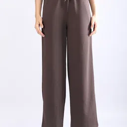 KASSUALLY Women High-Rise Relaxed Straight Fit Trousers-image-6