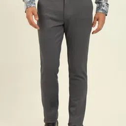 JADE BLUE Men Slim Fit Mid-Rise Formal Trouser-picture-28