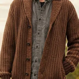 Mast & Harbour Men Ribbed Cardigan image 4