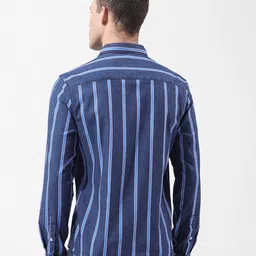 The Indian Garage Co Slim Fit Multi Stripes Striped Cutaway Collar Casual Shirt image 2