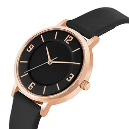 VIRAKTI Women Brass Embellished Dial & Leather Straps Analogue Watch F-26-BLUE-24 image 4