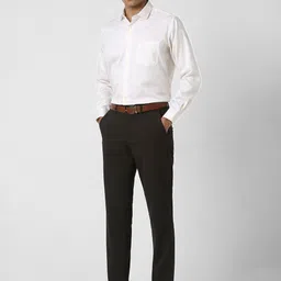 Van Heusen Men Spread Collar Textured Cotton Formal Shirt image 5